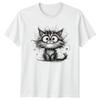 Easily Distracted TShirt Cartoon Cat Animals Birthday Gift For Him And Her