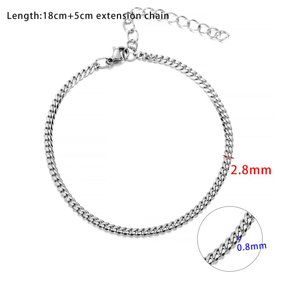 

Модный браслет в стиле хип-хоп из титановой стали, не тускнеющий, 2021