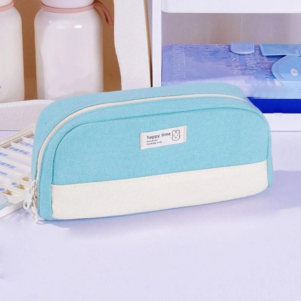 Desktop Organizer Pencil Bag Large Capacity Storage Bag Simple Stationery Bag  Student