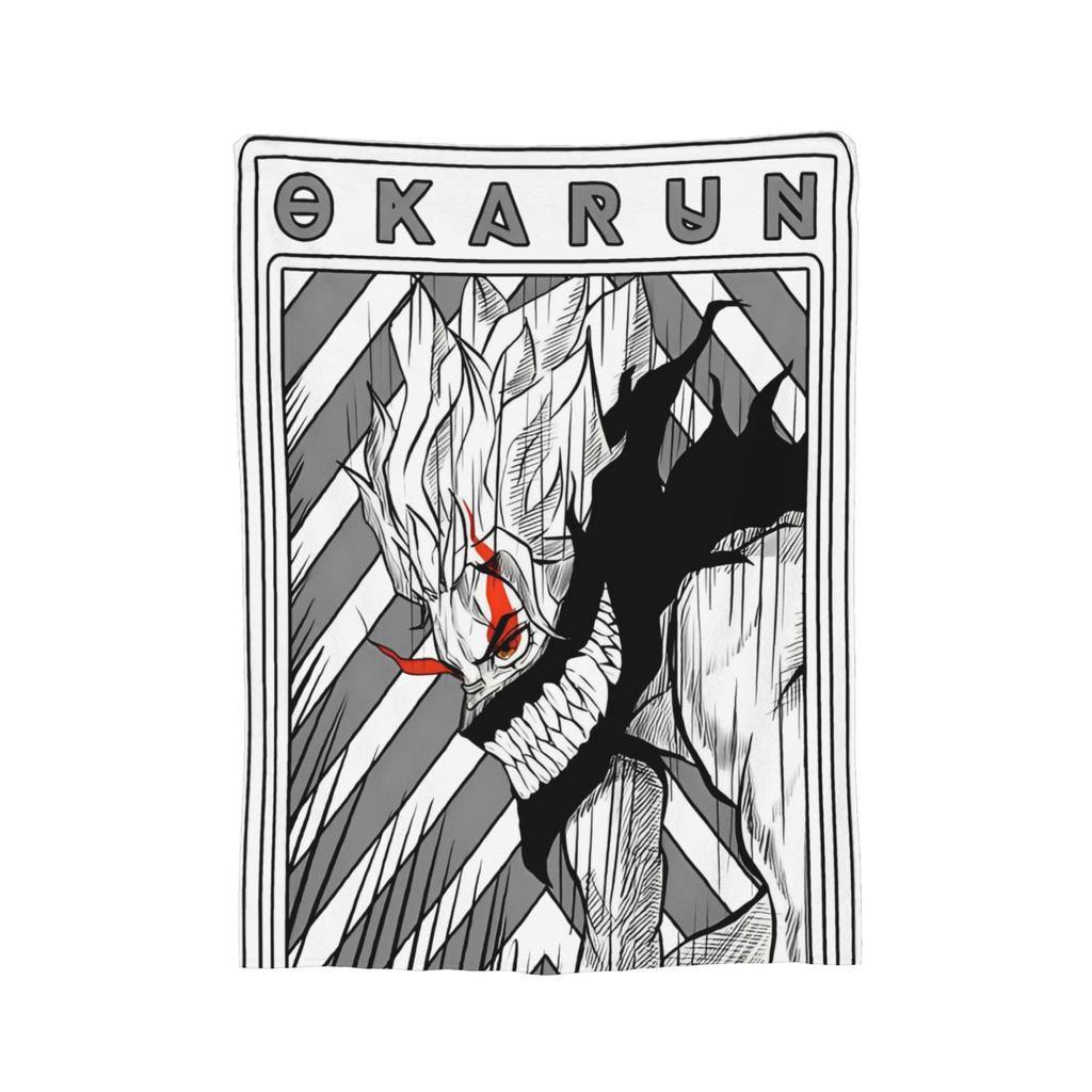 Anime Okarun Dandadan Flannel Blanket Awesome Throw Blankets for Sofa Bedding Lounge 125*100cm Quilt,