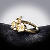 Exquisite Small Fresh White Flower Ladies Ring Small Daisy Jewelry Ladies 925  Handmade Enamel Ring Wedding Rings