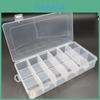 Spacious Transparent Plastic Storage Box With Detachable Compartments Ideal For Jewelry And Tools
