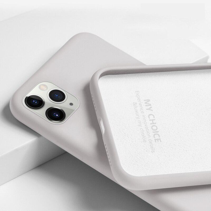 Luxuriöse flüssige Silikonhülle für iPhone 11 Pro Max SE 2 2020 XS XR X 10 6 S 6S iPhone 7 8 Plus Handy weiche rückseitige Abdeckung