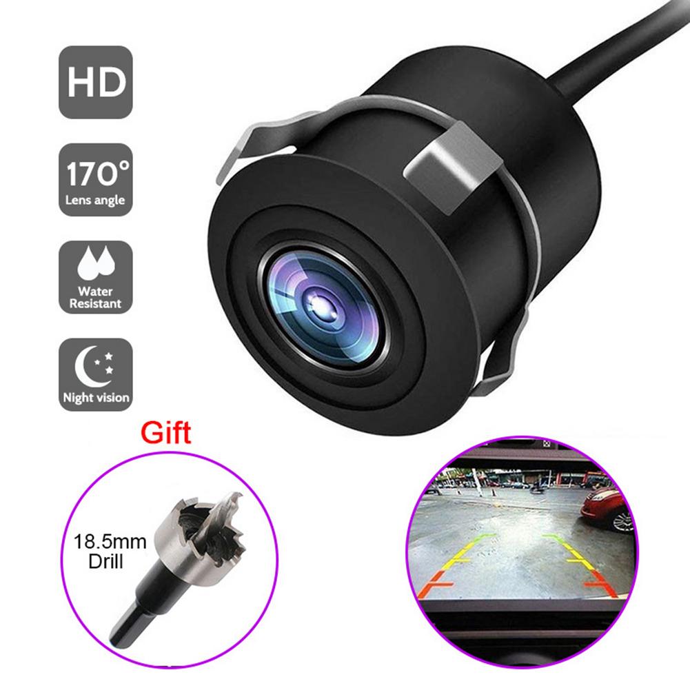 Car Rear View Camera Universal Punching 18.5MM CCD Waterproof 170 Degree HD Reversing Parking Camera