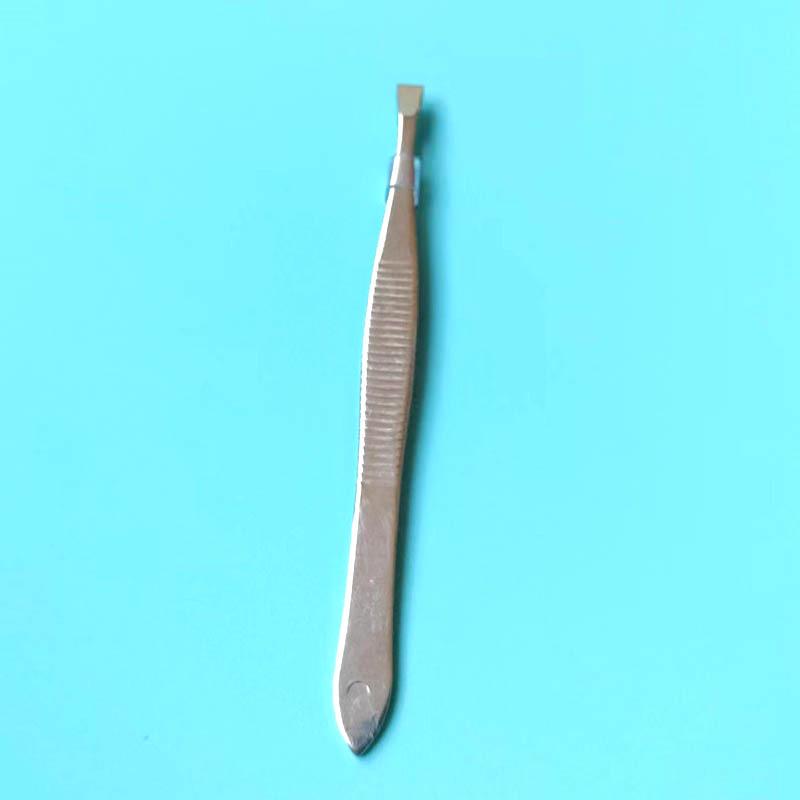 High-Quality Stainless Steel Black Eyebrow Tweezers Set for Multi-Purpose Hair Removal.