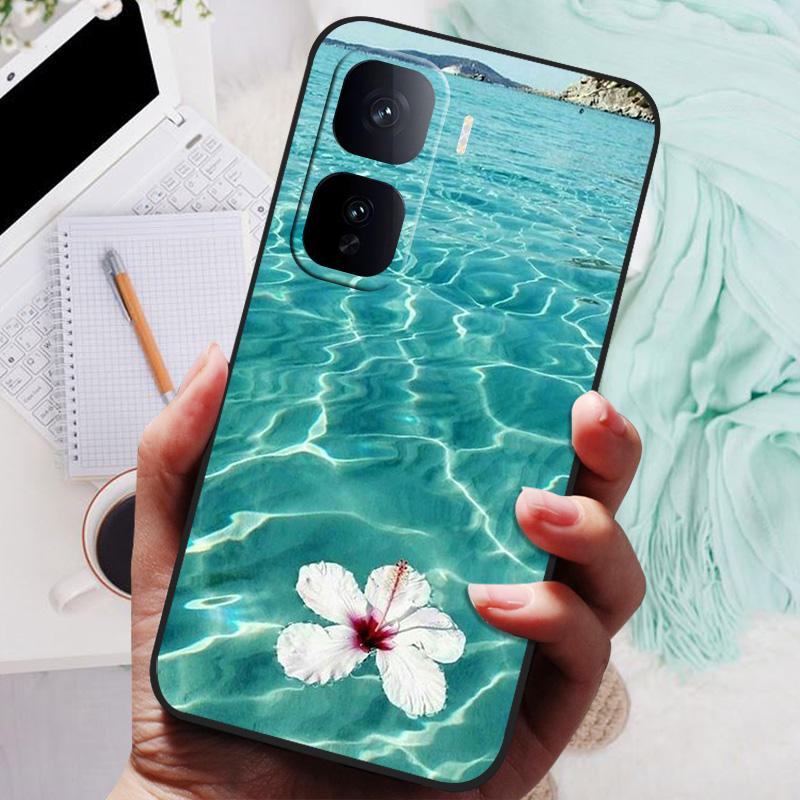 For VIVO IQOO Neo 10 Pro Case Black Cover Flowers Silicone Soft Back Cases For vivo iQOO Neo 10 Neo10 5G Phone Case 10Pro Bumper