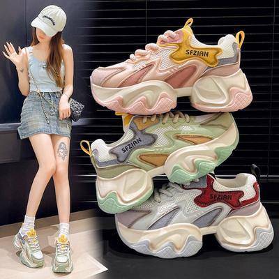 Summer New Women Platform Shoes Height Increasing Chunky Sneakers For Woman Youth Girls Outdoor Female Ladies Thick Sole Shoes