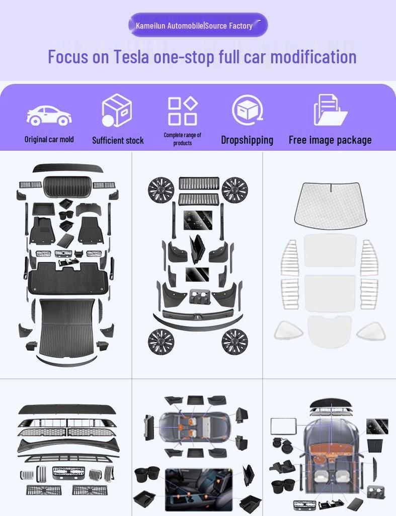 6-Seat Model YL Tesla Sunroof Sunshade Curtain for Optimal Sun Protection