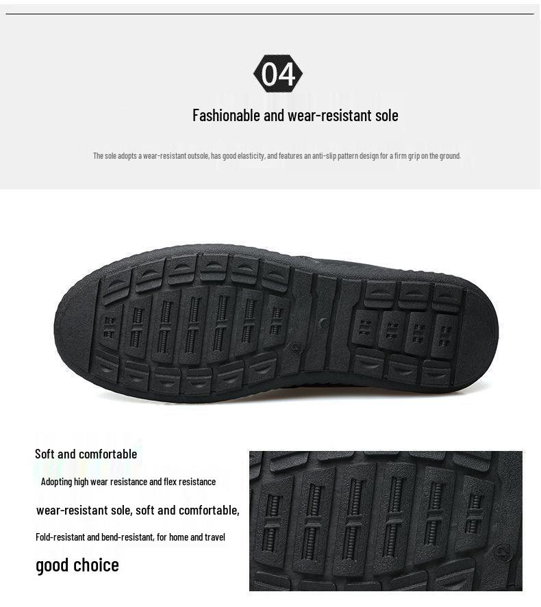 2026 Men's Slip-on Casual Leather Shoes - Breathable, Soft Sole, Anti-slip, Perfect for Business and Everyday Wear