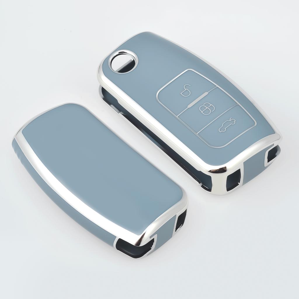 Tpu Car Key Case Cover For For Ford Focus 2 MK2 Fiesta Mondeo Galaxy Falcon Territory Ecosport Kuga Escape Key Fob Case Keychain