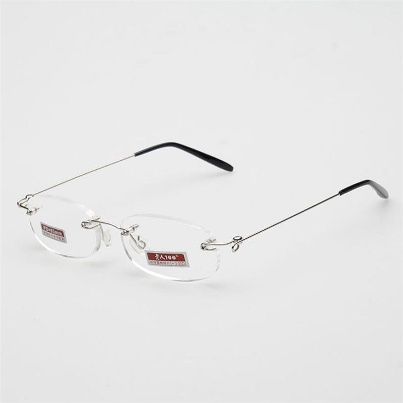 New Frameless Myopic Glasses Frame Eyeglasses Men Women Ultralight Rimless Frame Myopia Glasses 100 ~ 400 Degrees