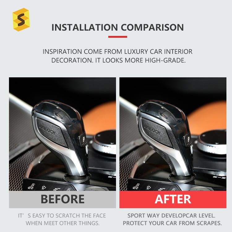 Carbon Fiber Car Gear Shift Cover G29 G20 Car Decoration Carbon Gear Knob for BMW X5 Z4