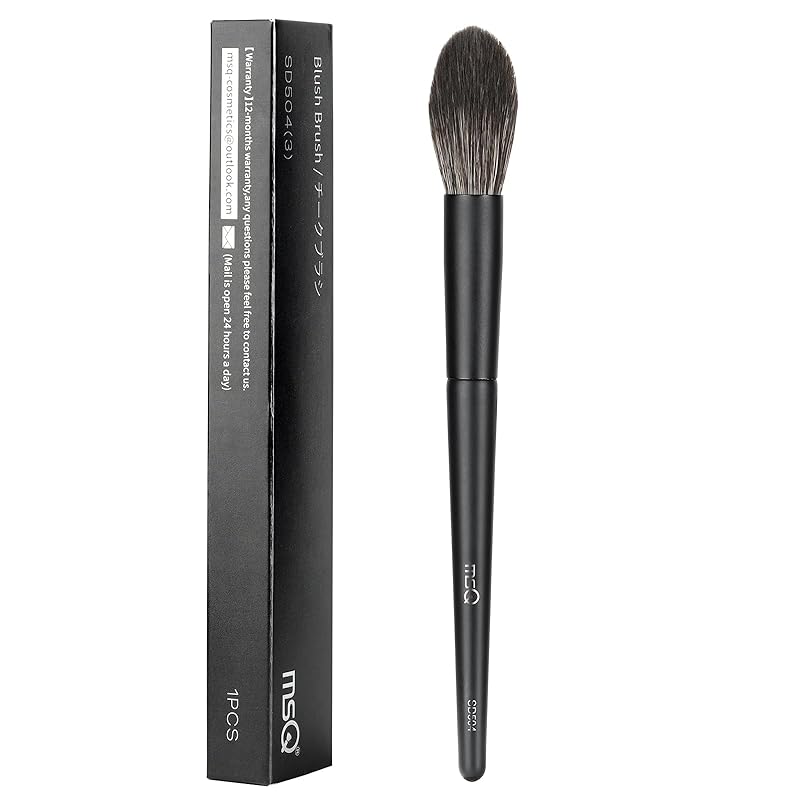 MSQ Concealer Brush Concealer Makeup Brush Under Eye Mini Small Makeup Foundation Brushes for Concealer Powder Liquid Makeup (Black)