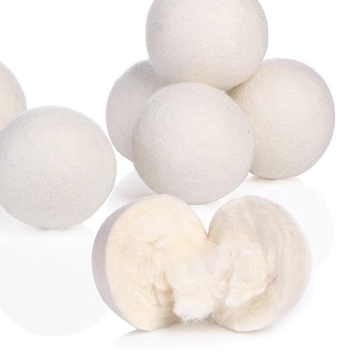 6pcs Reusable Wool Dryer Balls Home Washing Fleece Drying Laundry Ball Clothes Softener Washing Machine Accessories 3/4/5/6/7cm