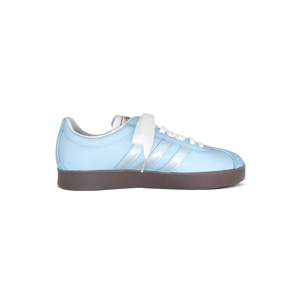 Adidas VL COURT 2.0 Maris Sal Pearl Abrasion Resistant Abrasion Resistant Low top Skateboard Shoes Unisex Light Blue ID6015(Team1152-)