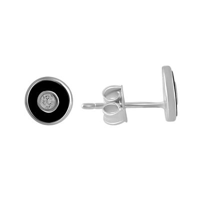 Silver Earrings with Enamel (2137863)