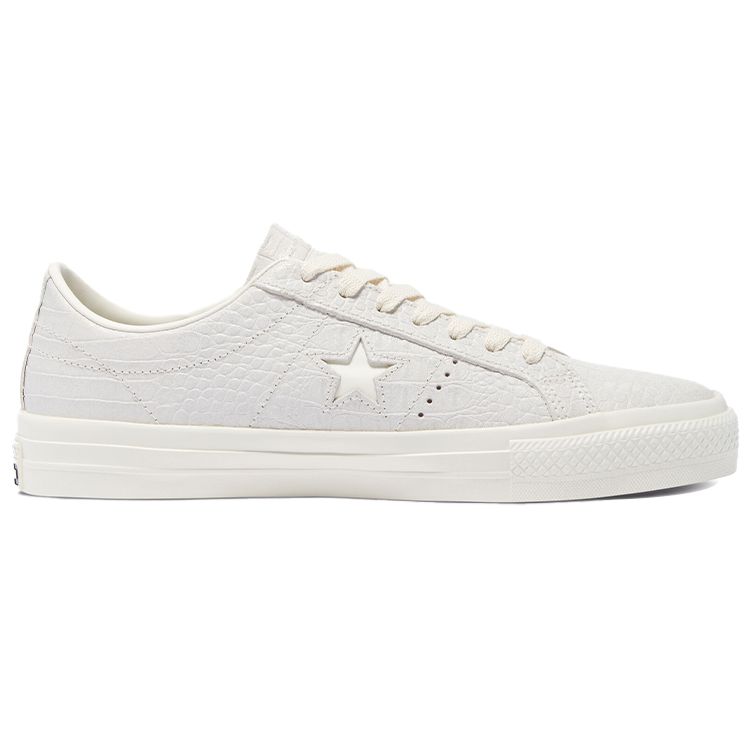 Converse One Star Pro Low Croc Emboss - Egret Unisex Sneakers White Gum-Honey 170707C