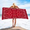 Quick Drying Beach Towels Paisley Red Bandana Oversized 30X60Inch Printing Towel Super Absorbent Pool Towel Blanket