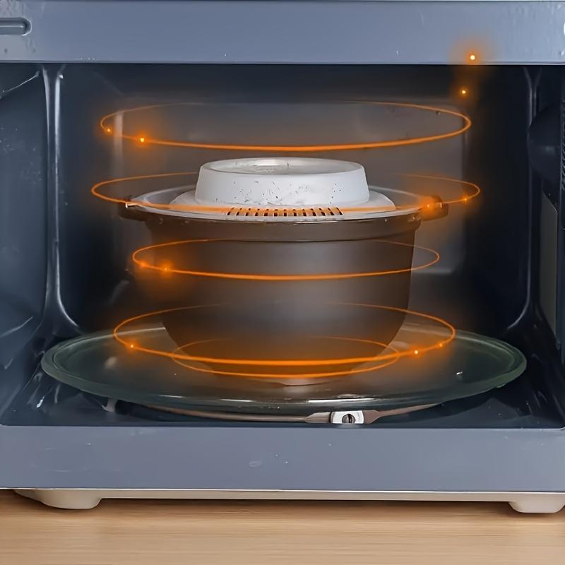 Microwave Rice Cooker with Lid - Non-Stick,BPA-Free, Easy-Clean Lunch Container for Quick Meals&Single Servings, Includes Steam Vent& Transparent Lid