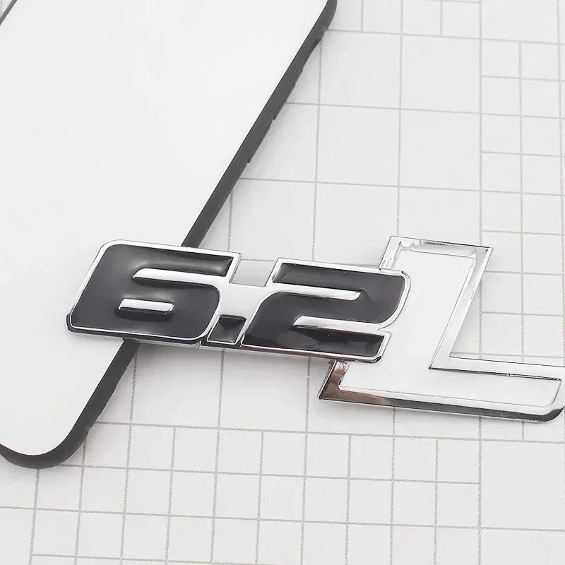 vplrc1 3D Metal 6.2L Logo Car Rear Boot Trunk Emblem Badge Sticker For Ford Raptor F150 Hummer H2 Chevrolet C7 Camaro Dodge Challenger