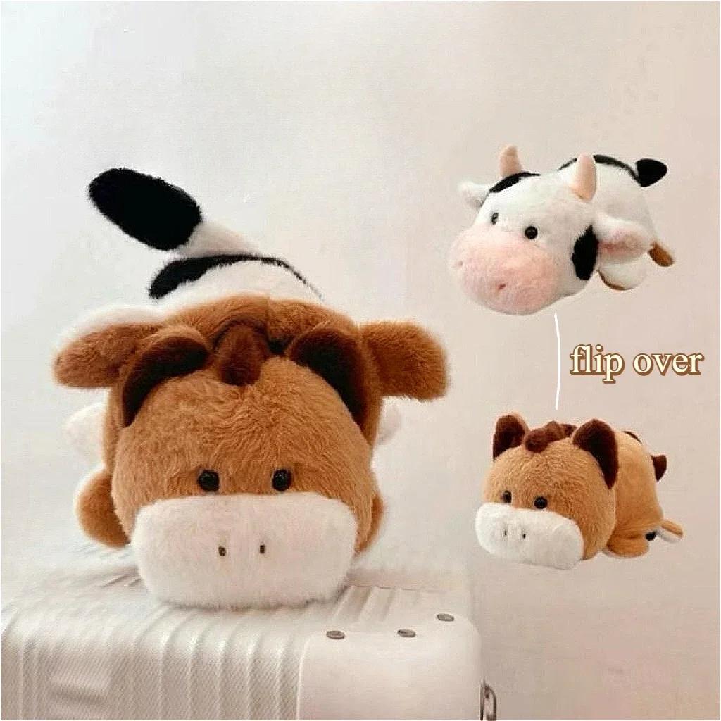 

22cm Transform Plush Toys Cartoon Fox Dog Shark Bee Tortoise Flip Over Soft Plush Doll Animal Pillow Toy Home Decor Kids Gifts