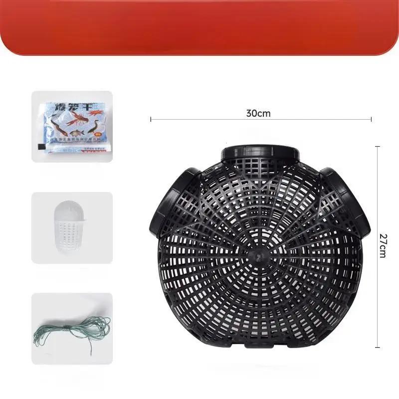 Pull Out Portable Lobster Trap Fishing Bait Trap Reusable Crab Nets Black Portable Trap Fish & Shrimp Catch Cage
