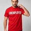 Unisex 100 Cotton O Neck T Shirt Simple Bold Unemployed Text Print Minimalist Humor Casual Daily Male Short Sleeve Tee Tops
