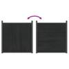 Fence Panel Gray 699x186 Cm WPC