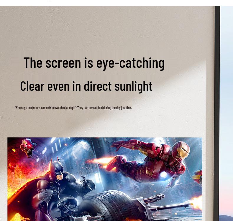Germany 2026 4K Home Projector with Phone Screen Mirroring for Home Theater and Office Use