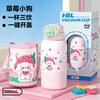 Cartoon children's thermos cup Stainless steel children's water cup Cute student portable straw cup