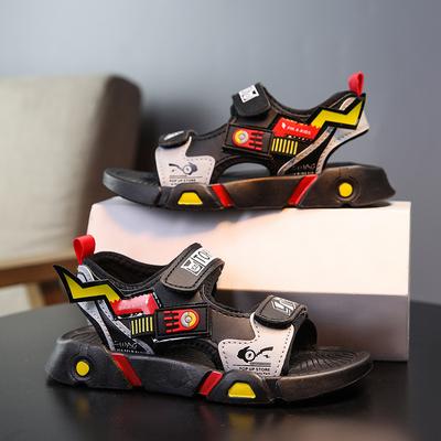 Kindersandalen Jungens Badeschuhe Neue Sandalen Weiche Sohle Rutschfeste Mecha-Sneaker Sandalen