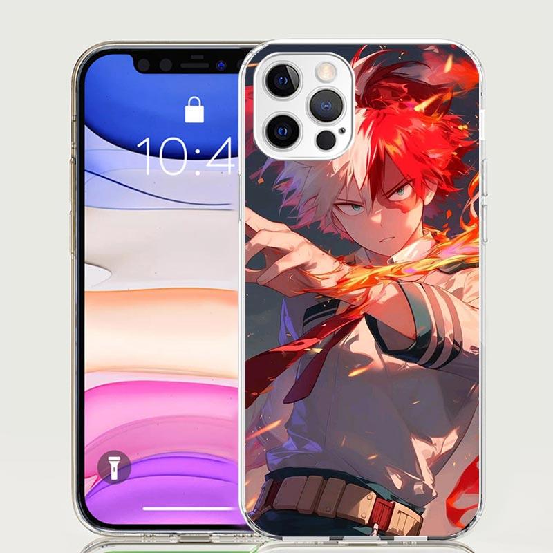 Todoroki Shoto MHA My Hero Phone Case For iPhone 18 17 Air 16 15 Plus 11 14 Pro Max 13 Mini 12 7 8 + SE Pattern Art Customized Cove