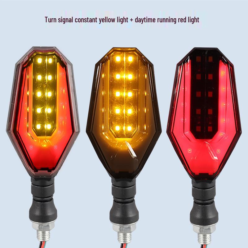 

12V Motorcycle LED Sequential Turn Signal & Daytime Running Light for Vehicle Modification One Piece