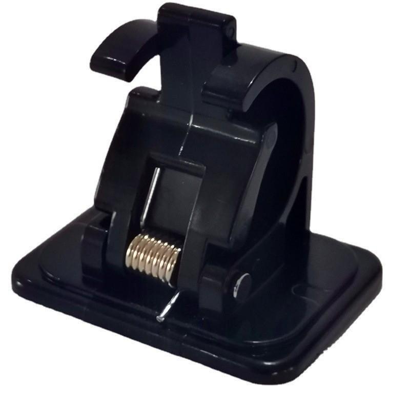 2pcs Self Adhesive Curtain Rod Bracket Punch-free Curtain Rod Clip Nail-Free Adjustable Shower Curtain Rod Hanging Holder