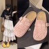 Baotou Half Slippers Women Wear Lazy Summer New One-pedal Breathable Hole Women's Shoes