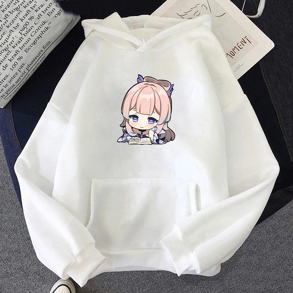 Genshin Impact Kokomi Hoodie Women Sweatshirt Vintage Hooded