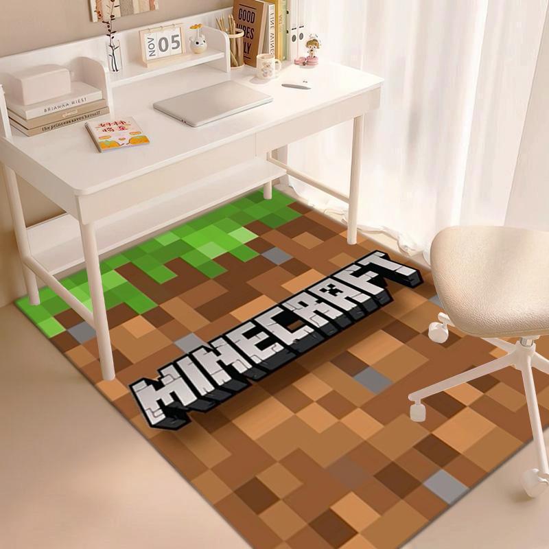Classic Sandbox Xbox Game Minecraft Carpet Carpet Home Living Room Decoration Table and Chairs Anti Slip Door Mat Outdoor Picnic Mat Carpet A10