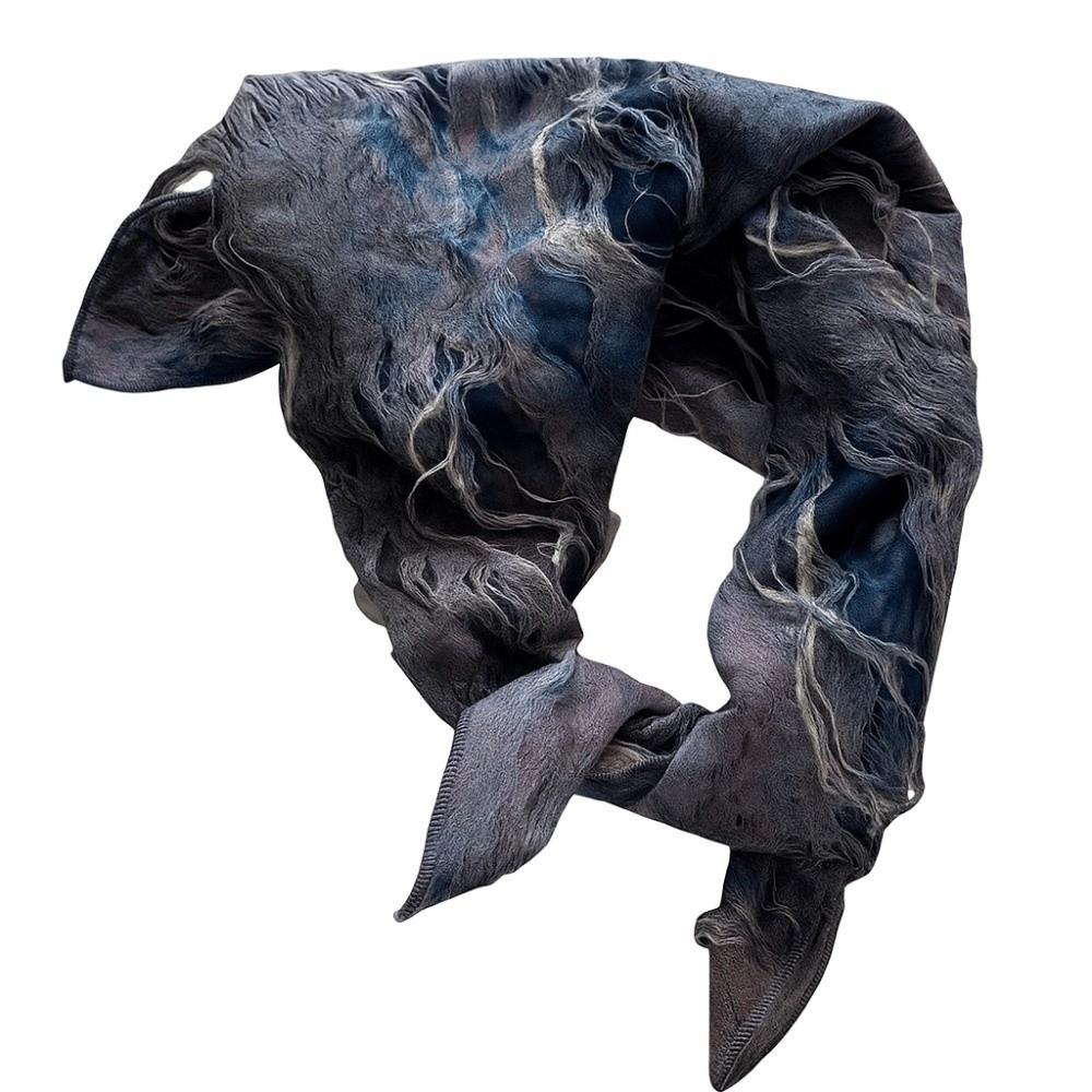 Y2K Wasteland Style Hair Scarf Hip Hop Distressed Ripped Tube Top Tie-dye Hair Band  Spicy Girls