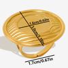 6pcs/lot Gold Plated Stainless Steel Base Rings Settings DIY Blank Knuckle Rings for Women Jewelry Charms Never Fade Wholesale