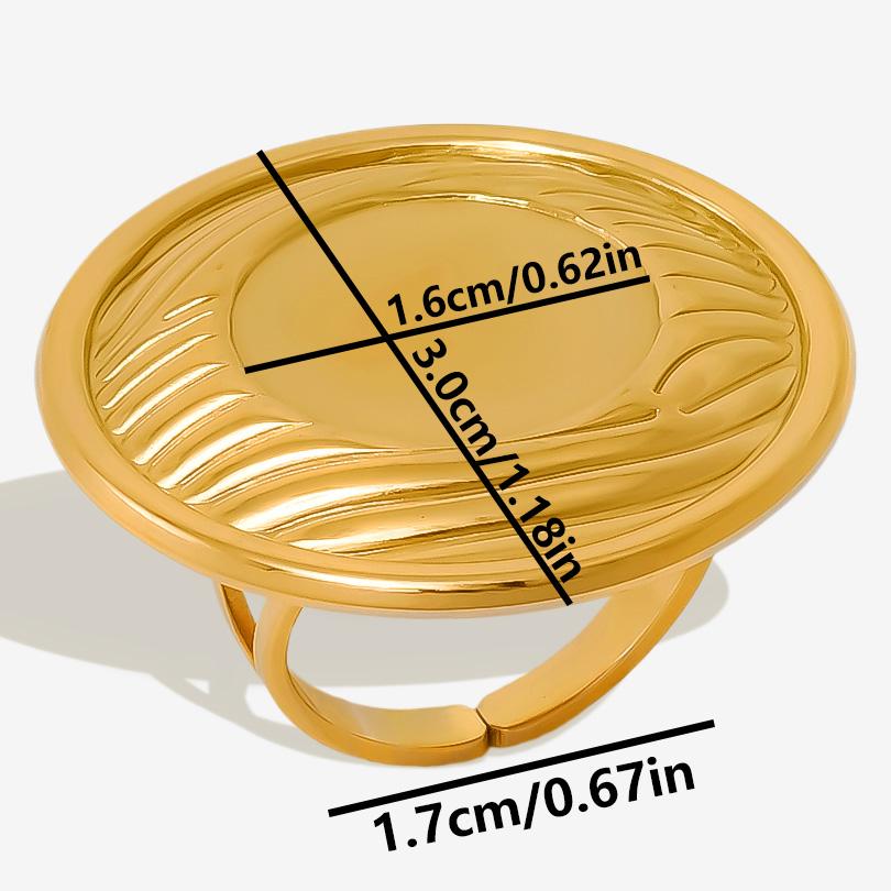 6pcs/lot Gold Plated Stainless Steel Base Rings Settings DIY Blank Knuckle Rings for Women Jewelry Charms Never Fade Wholesale