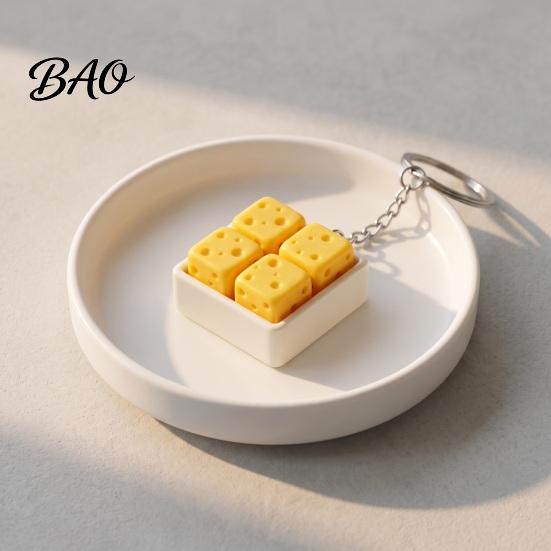 Relaxing Desk Accessories 3D Printed Cheese Clicker Toy, Portable Cube Fidget Anxiety Relief Gadget Sensory for Adults and Kids