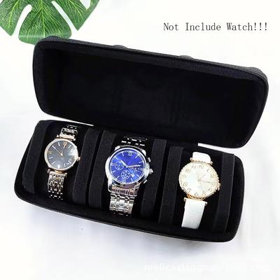 Boîtier pour montre à 3 emplacements, voyage, collection, vitrine, Rangement pour bijoux