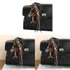 Vintage Leather Fishbone Keychain Creative Bag Charm For Unique Style Accessory