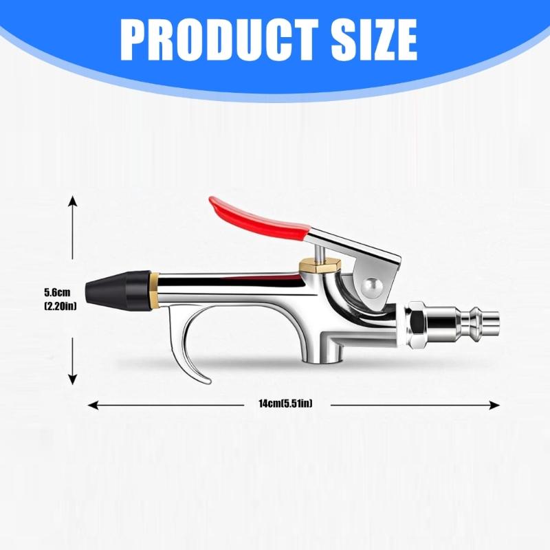 Pneumatic Blower Cleaning Guns Set Durability Metal Construction for Effective Debris Removal in Manufacturing Facilities