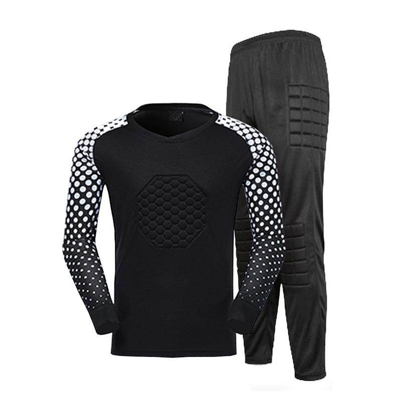 Football Jersey Goalkeeper Goalkeeper Jersey Set Adult Children Long-sleeved Gantry Game Training Jersey Wholesale Foreign Trade