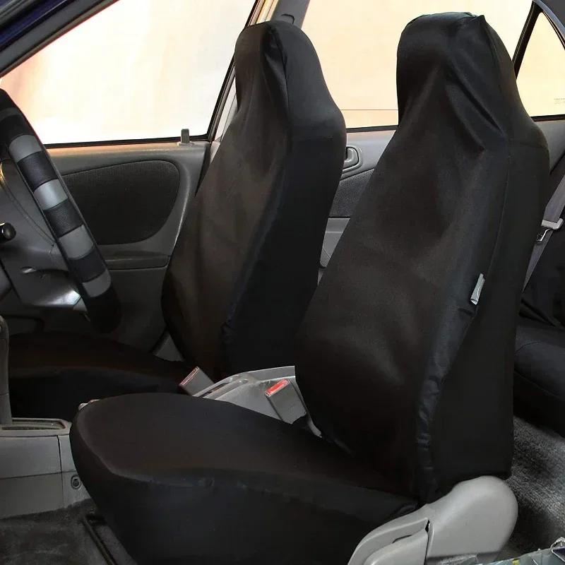 2PCS Heavy Duty Car Front Seat Protector Cover Universal Waterproof Breathable Auto Seat Covers Cushion Protector