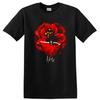 Red Flower Dance Vintage Classic Rock Album Art T Shirt w/ Floral Tee