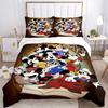 3pcs Mickey Mouse 90th Anniversary Printed Bedding Set, Soft and Comfortable Quilt Cover for Bedroom, Guest Room (1 Duvet Cover + 2 Pillowcases,