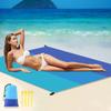 Beach Blanket 79'' X 83'' Waterproof Soft Lightweight Durable Portable Sand Mat Family Camping Picnic Travel Camping Hiking Mat