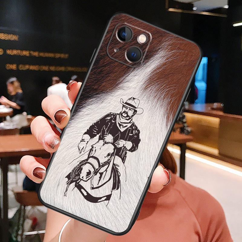 Western Cowgirl Cowboy Case For iPhone 11 12 13 14 15 16 Pro Max Mini X XS XR 14 Plus Protect Cover